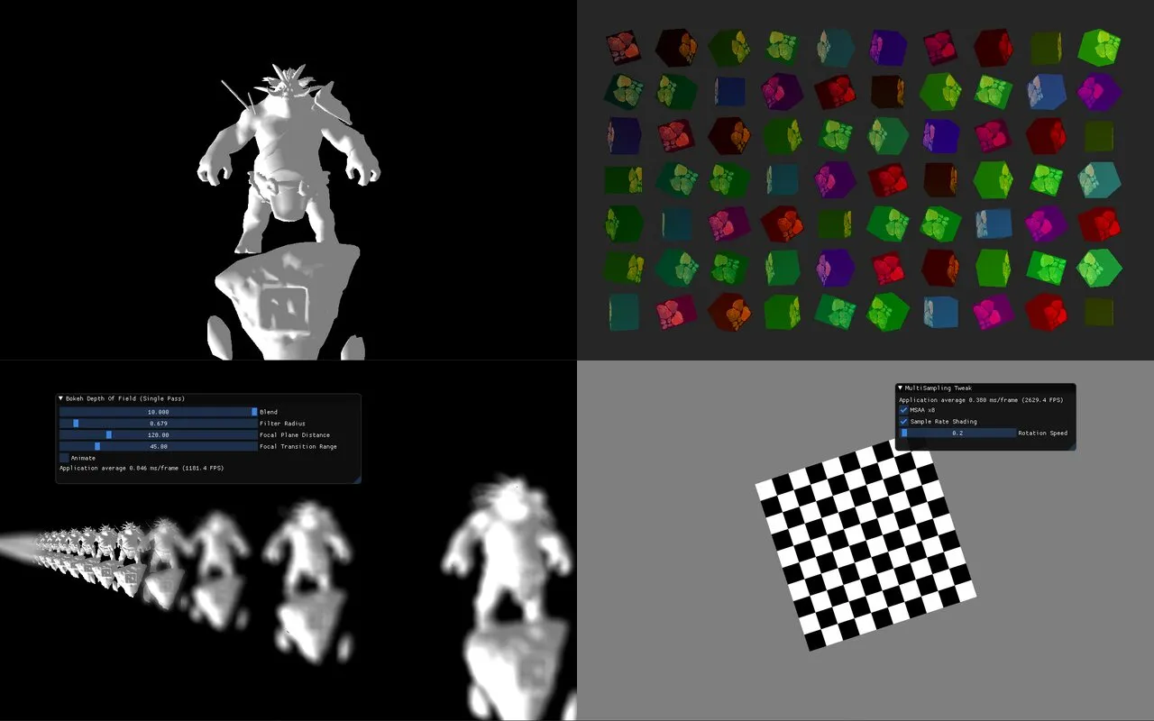 Four Yugen tech demos