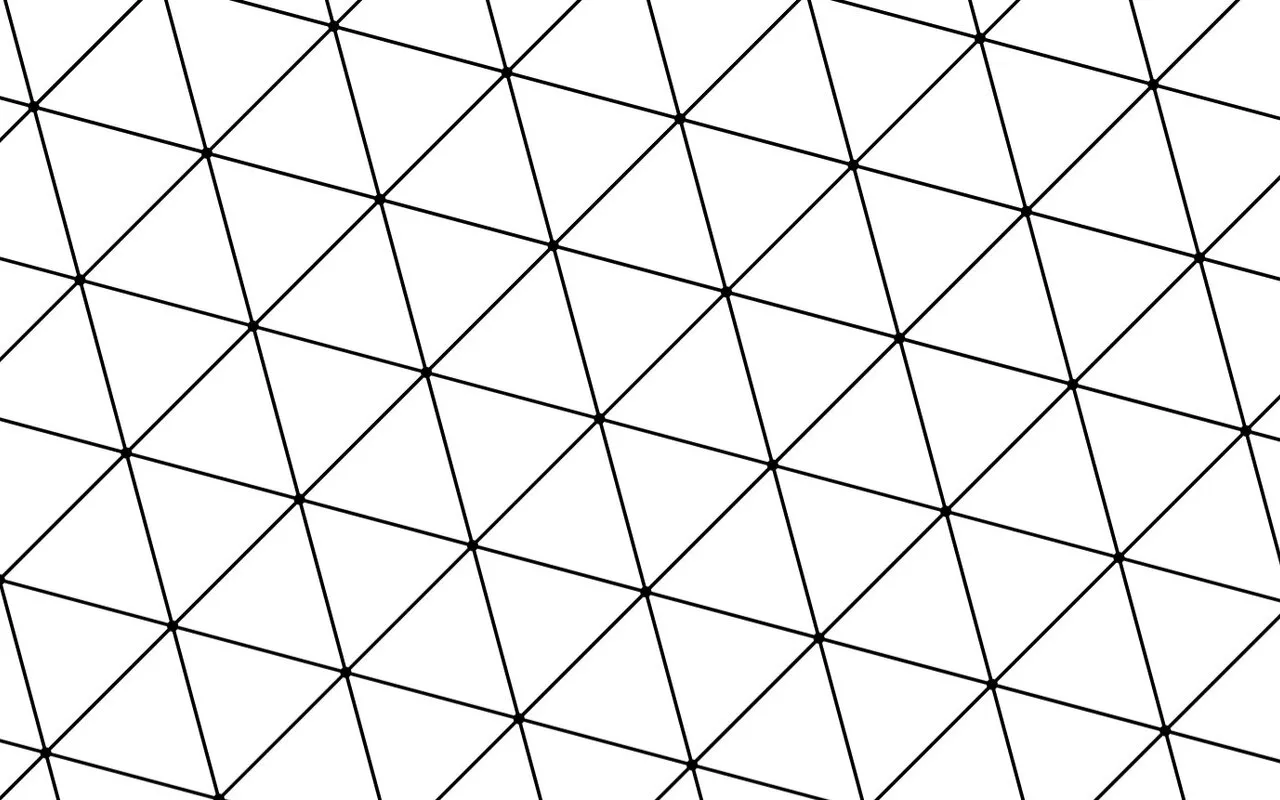 An infinite grid of equilateral triangles