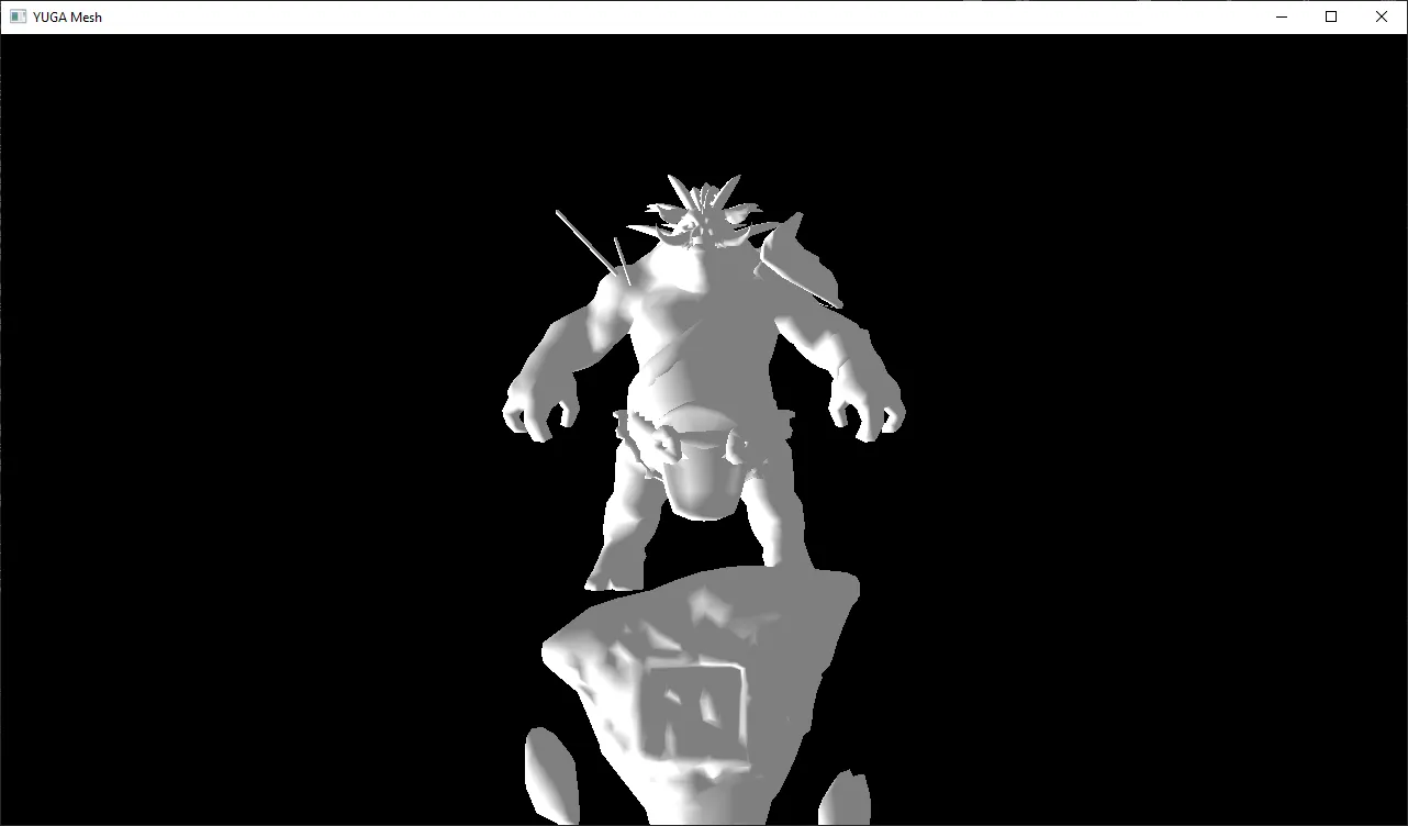 A mesh loaded from a YUGA file
